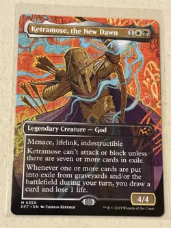 mtg borderless Ketramose, the New Dawn, mythic rare, Aetherdrift, unplayed - Image 1