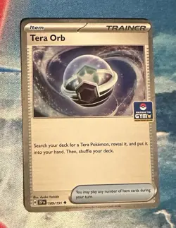 Tera Orb Asia Exclusive Gym Promo Holo 189/191 Pokemon TCG NM - Image 1