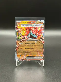 Pokemon TCG S&V Prismatic Evolutions: Hearthflame Mask Ogerpon EX 017/131 - Image 1