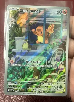 Pokemon Charmander TCG Scarlet & Violet Promo 044 Full Art Holo Card - Image 1