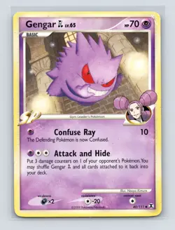 Pokemon TCG Gengar GL 40/111 Rising Rivals Normal MP - Image 1