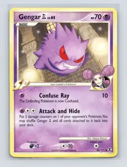 Pokemon TCG Gengar GL 40/111 Rising Rivals Normal MP - Image 1