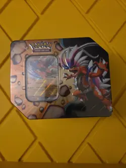 NEW! Pokemon Slashing Legends Factory Sealed Tin Koraidon EX 5 Booster Packs New - Image 1