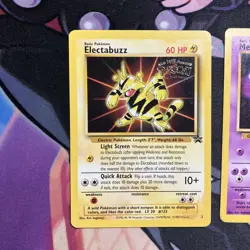 Mewtwo 3 + Electabuzz 2 WB The First Movie WoTC Black Star Promo Pokemon Card - Image 2