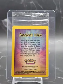 Pokemon Ancient Mew 2000 Movie Promo Holo WOTC English Sealed NM - Image 1