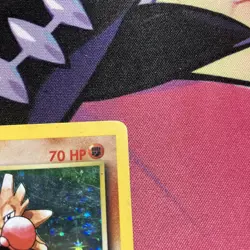 Pokemon TCG Hitmonchan Base Set Holo Unlimited Rare Card 7/102 MP - Image 5