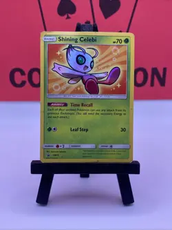 Shining Celebi SM79 Sun and Moon Promo Pokemon TCG Holo 2017 HP - Image 2