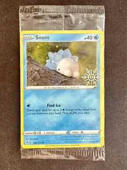 Snom 084/264 Holiday Calendar Snowflake Pokemon Card TCG Promo Sealed - Nm - Image 1