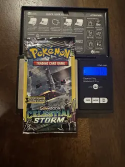 HEAVY - 7.96g - Pokemon Celestial Storm 3 Card Booster Pack - Image 1