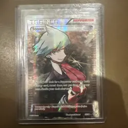 Pokemon Steven 95/98 Ancient Origins Ultra Rare Full Art Holo MP - Image 1