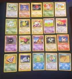 Pokemon LOT 50+ - BASE SET, 1st EDITION, FOSSIL, RARE & TRAINERS - VINTAGE 1999 - Image 1