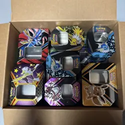 Box Of Empty Pokemon Tins Lots Of Cool Throwbacks - Image 1