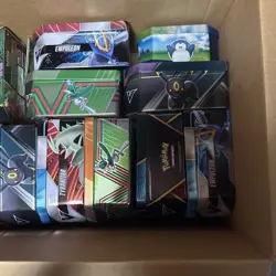 Box Of Empty Pokemon Tins Lots Of Cool Throwbacks - Image 3