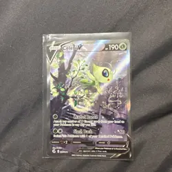 Pokemon TCG Celebi v Fusion Strike Holo Card Full Art Ultra Rare 245/264 NM - Image 1