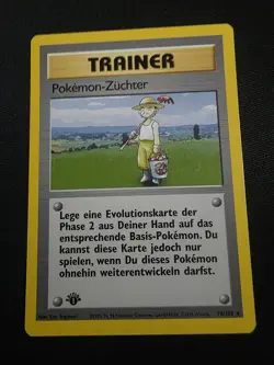 Pokemon TCG 1st Edition German Pokemon Zuchter Breeder Trainer 76/102 NM RARE - Image 1