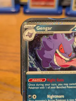 Pokemon TCG 2024 Trick or Trade Gengar Cosmos Holo 057/091 Halloween Stamped - Image 2