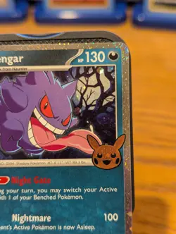Pokemon TCG 2024 Trick or Trade Gengar Cosmos Holo 057/091 Halloween Stamped - Image 3