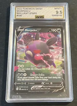 Pokemon TCG Morpeko V 2022 Brilliant Stars Holo 95/172 AGS 9.5 - Image 1