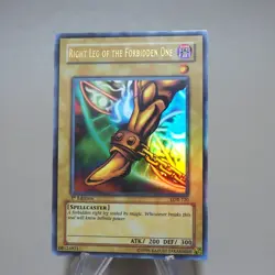 Yu-Gi-Oh Right Leg of Forbidden One LOB-120 1st Edition EX Asian English k616 - Image 3