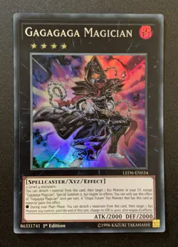 Gagagaga Magician - LED6-EN034 - Super Rare - 1st Edition - YuGiOh TCG - Image 1