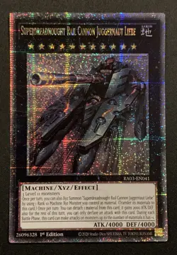 Superdreadnought Rail Cannon Juggernaut Liebe - RA03-EN041 - 25th Rare - YuGiOh - Image 1