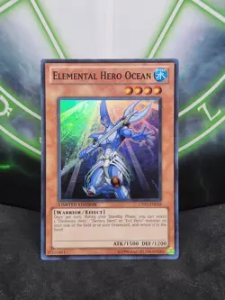 Yugioh Elemental Hero Ocean CT07-EN018 Super Rare NM - Image 1
