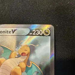 Pokemon TCG Dragonite v Full Art Holo Ultra Rare Card Pokemon Go 192/203 Ungrade - Image 2