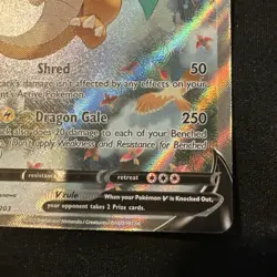 Pokemon TCG Dragonite v Full Art Holo Ultra Rare Card Pokemon Go 192/203 Ungrade - Image 3