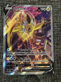 Jolteon V SWSH183 SWSH: Sword & Shield Promo Cards Holo - Image 1