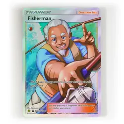 Pokemon - Fisherman - SV83/SV94 - SM Hidden Fates - Shiny Vault Card - Image 1