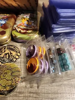 Pokemon Lot Pokemon Bulk Cards Pokemon Coins Penny Sleeve Toploader - Image 5