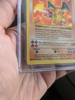 Charizard 004/102 Base Set (Shadowless) Holo CGC 5.5 EXCELLENT+ Pokemon Card - Image 3