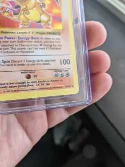 Charizard 004/102 Base Set (Shadowless) Holo CGC 5.5 EXCELLENT+ Pokemon Card - Image 4