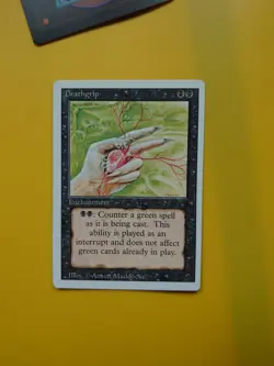 MTG Card. Deathgrip Enchantment Revised. ~Old Vintage. Exact as pics - Image 1