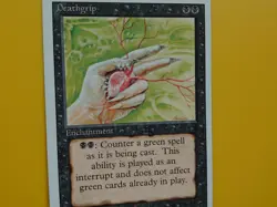 MTG Card. Deathgrip Enchantment Revised. ~Old Vintage. Exact as pics - Image 3