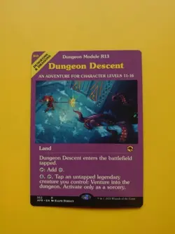 Dungeon Descent R13 AFR 352 rare land Magic the Gathering. MTG Card. - Image 1