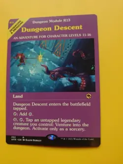 Dungeon Descent R13 AFR 352 rare land Magic the Gathering. MTG Card. - Image 2