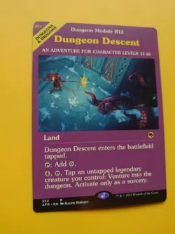 Dungeon Descent R13 AFR 352 rare land Magic the Gathering. MTG Card. - Image 3