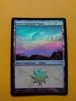 Snow-Covered PLains Basic Land Coldsnap. FOIL Rare. MTG Card as pictured - Image 1