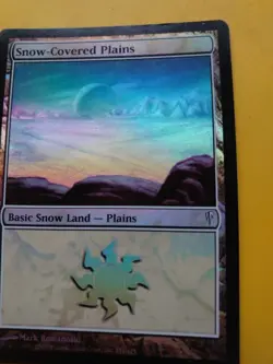 Snow-Covered PLains Basic Land Coldsnap. FOIL Rare. MTG Card as pictured - Image 2