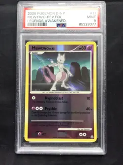 Pokemon Cards: Legends Awakened Reverse Holo: Mewtwo 11/146 PSA 9 - Image 2