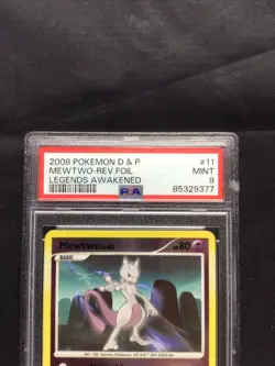 Pokemon Cards: Legends Awakened Reverse Holo: Mewtwo 11/146 PSA 9 - Image 3