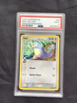 Pokemon Cards: EX Dragon Frontiers Reverse Holo: Seel 62/101: PSA 9 - Image 1