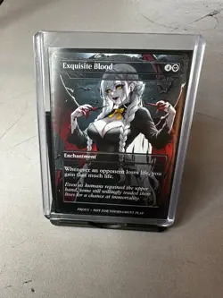Sexy Waifu Exquisite Blood MTG Anime Style MTG card for EDH - Image 1