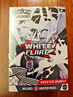 Pokemon Scarlet & Violet White Flare Booster Bundle Trading Cards New Sealed Box - Image 1