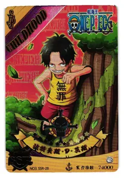 Monkey D Luffy SSR NO3 SSR-28 One Piece Anime TCG CCG Anime Card - Image 1