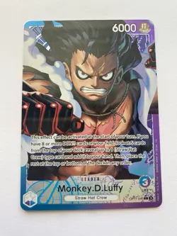 One Piece Card - MONKEY.D.LUFFY OP11-040 (L) Alt Art A Fist of Divine Speed Eng - Image 1