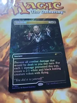 Inkshield Rainbow Foil Borderless Secret Lair SLD 1696 NM - MTG Magic - Image 1