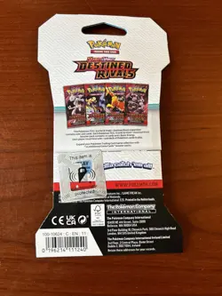 Pokemon TCG Destined Rivals Booster Pack New Sealed Cardboard Team Rocket Art - Image 2