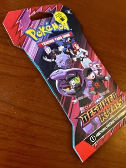 Pokemon TCG Destined Rivals Booster Pack New Sealed Cardboard Team Rocket Art - Image 4